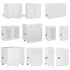 vidaXL 11 Piece Kitchen Cabinet Set Lyon White Engineered Wood