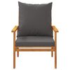 vidaXL 3 Piece Garden Lounge Set with Cushions Solid Wood Acacia