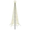vidaXL LED Spiral Christmas Tree with Spike EKENAS 180 cm 220 LEDs