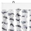 vidaXL Insect Curtain Light and Dark Grey 100x220 cm Chenille