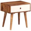 vidaXL Bedside Table | Brown | Solid Sheesham wood | 45x30x45 cm | Modern