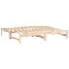 vidaXL Pull-out Day Bed without Mattress 2x(90x190) cm Solid Wood Pine