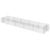 vidaXL Gabion Raised Bed | Silver | Galvanised steel | 450x90x50 cm
