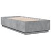 vidaXL Bed Frame without Mattress Concrete Grey 100x200 cm