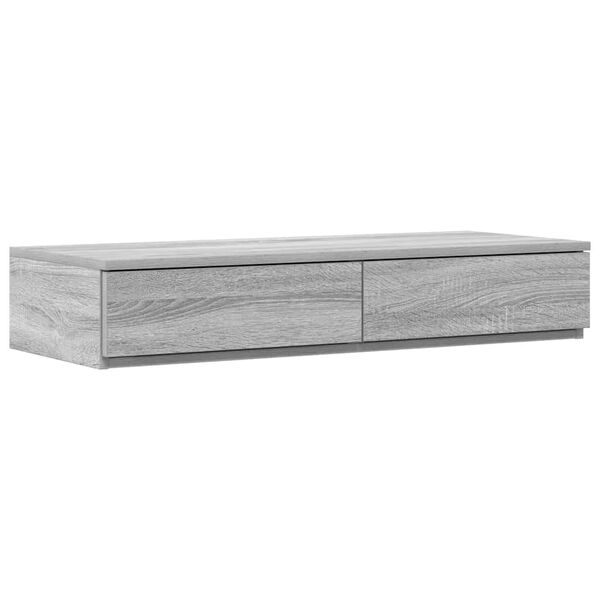 vidaXL Bed Drawers Grey Sonoma 100 x 36.5 x 16.5 cm Engineered Wood