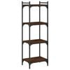 vidaXL Bookcase 4-Tier Brown Oak 40x30x120 cm Engineered Wood