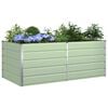 vidaXL Planter Pastel Green 195 x 100 x 75 cm Galvanised Steel