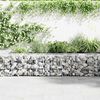vidaXL Gabion Wall with Covers Galvanised Steel 300x30x50 cm