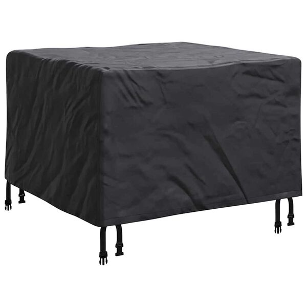 vidaXL Furniture Cover Plain Black 82 x 82 x 50 cm Fabric