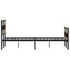 vidaXL Metal Bed Frame without Mattress Sonoma Oak 140x200 cm
