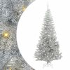 vidaXL Christmas Tree with 300 LEDs with Stand Silver 240 cm PET