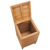 vidaXL Laundry Basket 40x40x70 cm Solid Teak Wood