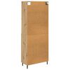 vidaXL Highboard Artisan Oak 69.5 x 34 x 180 cm