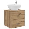 vidaXL Wall-Mounted Sink Vanity Artisan Oak 49.5 x 44.5 x 66.5 cm