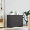 vidaXL Storage Cabinet Black 90 x 40 x 70 cm Steel