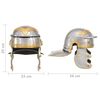 vidaXL Roman Soldier Helmet Antique Replica LARP Silver Steel