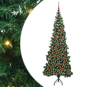 vidaXL Corner Artificial Christmas Tree Green 180 cm PVC and Metal