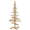vidaXL | Wooden Christmas Tree | with Stand natural 90 cm Solid pine wood