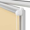 vidaXL Roller Blind Blackout Beige 110x130 cm Fabric Width 105.7 cm Polyester