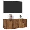 vidaXL Wall Mounted TV Cabinet Old Wood 80x30x30 cm Engineered Wood