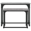 vidaXL Nesting Coffee Table 2 pcs Grey Sonoma Engineered Wood