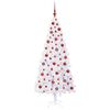 vidaXL Artificial Christmas Tree with Stand White 180 cm PVC and Steel