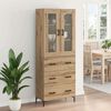 vidaXL Highboard with Drawer 2 pcs Artisan Oak Engineered Wood