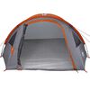 vidaXL Camping Tent Grey and orange 308 x 268 x 130 cm Polyester
