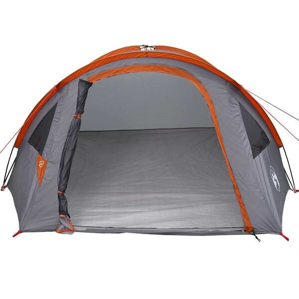 vidaXL Camping Tent Grey and orange 308 x 268 x 130 cm Polyester