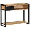 vidaXL Console Table 100x35x75 cm Solid Rough Wood Mango
