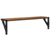 vidaXL Wall Shelves 2 pcs Old Wood 60 x 15 x 15.5 cm Engineered Wood