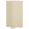 vidaXL Plastic Cabinet 40x43x85.5 cm Wood Design Angora White