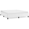 vidaXL Bed Frame without Mattress White Super King Faux Leather