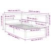 vidaXL Bookcase Bed without Mattress White 90x200 cm Solid Wood Pine