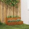 vidaXL Garden Planter Rusty 100 x 60 x 45 cm Weathering Steel