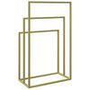 vidaXL Freestanding Towel Rack Gold 48x24x79 cm Iron