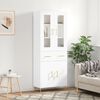 vidaXL Highboard White 69.5x34x180 cm Engineered Wood