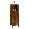 vidaXL Bathroom Cabinet Smoked Oak 30x30x100 cm Engineered Wood