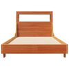 vidaXL Bed Frame without Mattress Wax Brown 100x200 cm Solid Wood Pine