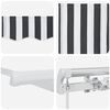 vidaXL Manual Retractable Awning Anthracite&White 600x300 cm