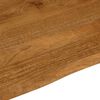 vidaXL Table Top 100x80x3.8 cm Live Edge Solid Wood Mango