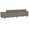 vidaXL Sofa Set Taupe Fabric