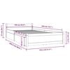 3103488 vidaXL Bed Frame without Mattress with Drawers 100x200 cm (815034+814989)