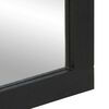 vidaXL Bathroom Mirror Black 50x70x2.5 cm Engineered Wood and brass