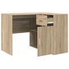 vidaXL Corner Desk with Drawer Sonoma Oak 102 x 88 x 75 cm