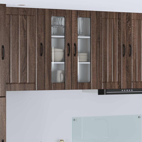 vidaXL Kitchen Cabinet Brown Oak 60 x 31 x 80 cm Engineered Wood