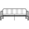 vidaXL Pull-out Sofa Bed Frame without Mattress Black Metal 90x200 cm