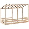 vidaXL Kids' Bed with Roof 75x190 cm Solid Wood Pine