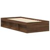 vidaXL Bed Frame without Mattress Brown Oak 90x200 cm