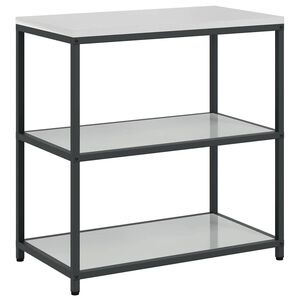 vidaXL Kitchen Shelving Unit HATTEM Silver 90 x 50 x 92 cm Steel